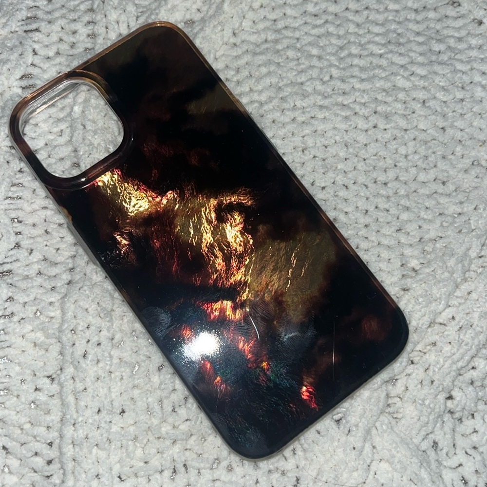 Amber Black Brown Gradient Mobile Phone Case for Apple 13 Max